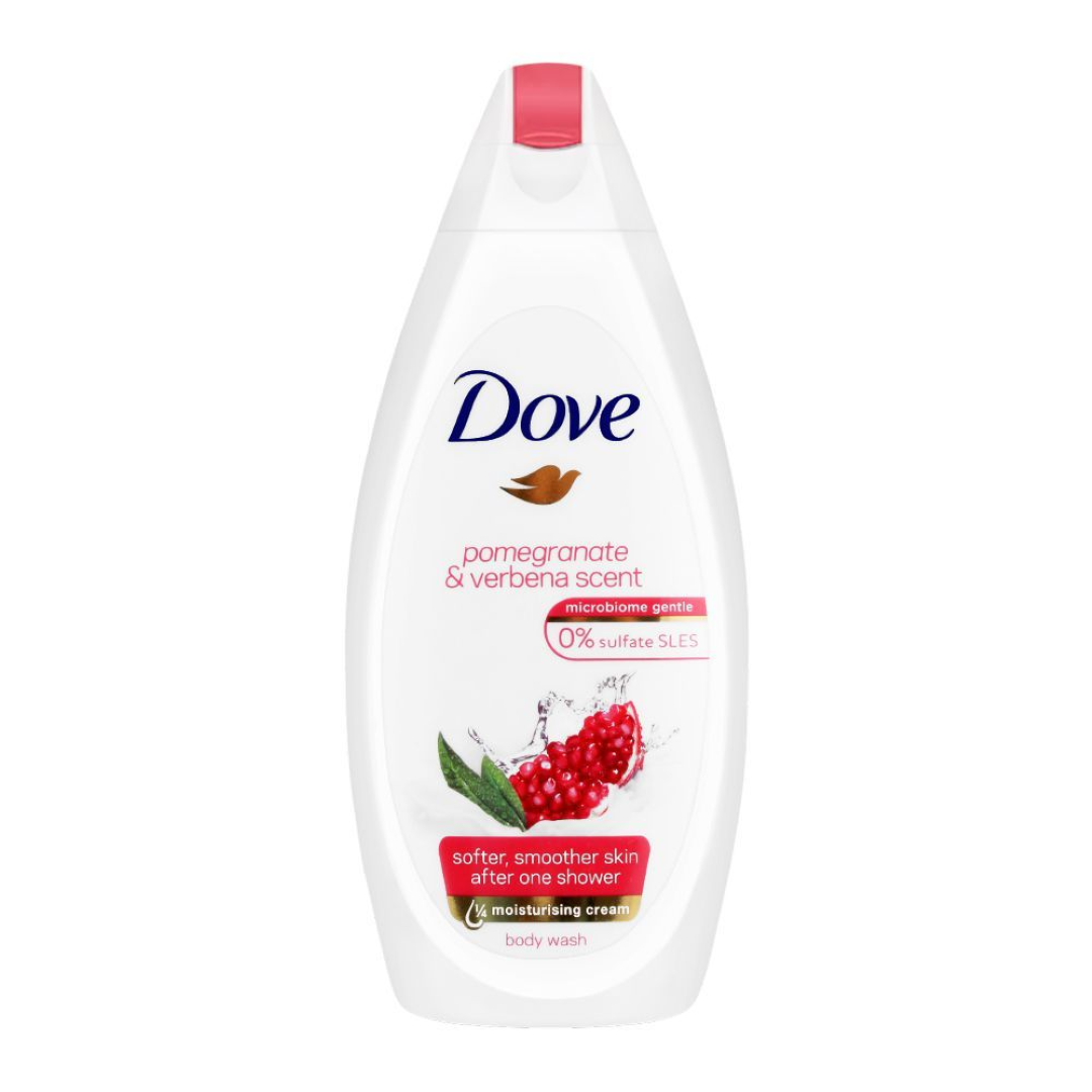 DOVE BODY WASH POMAGRANATE & VERBENA SCENT 750ML